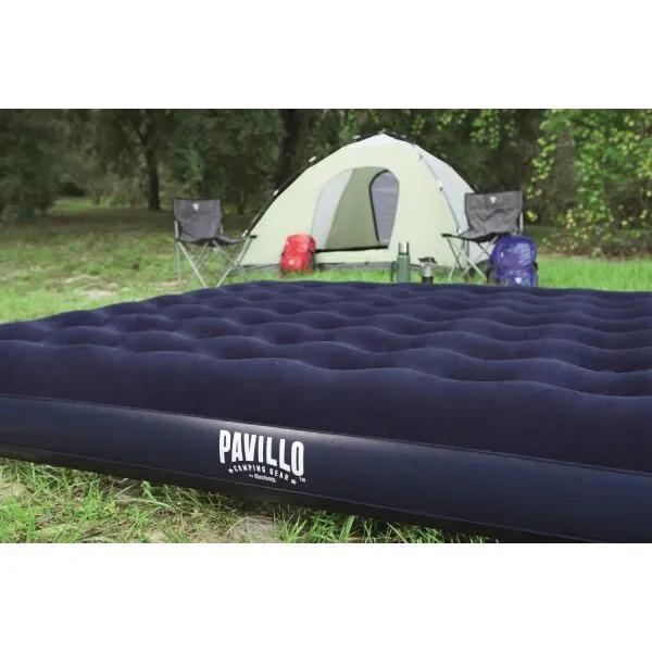 Bestway KING FLOCKED MAT Nafukovací matrac, modrá, veľkosť