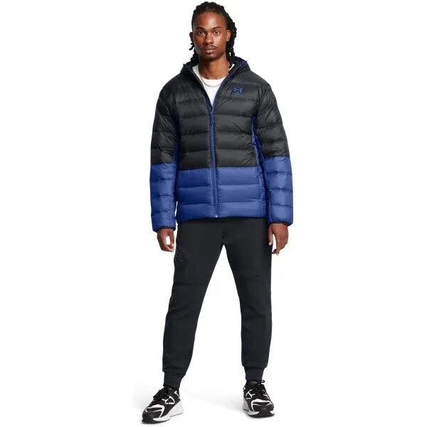 Under Armour LEGEND DOWN HOODED Pánska bunda, čierna, veľkosť M