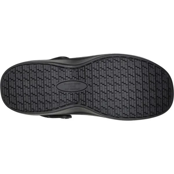 Skechers RIVERBOUND Dámske protišmykové šľapky, čierna, veľkosť