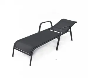 Záhradné ležadlo ZWC-52 Čierna