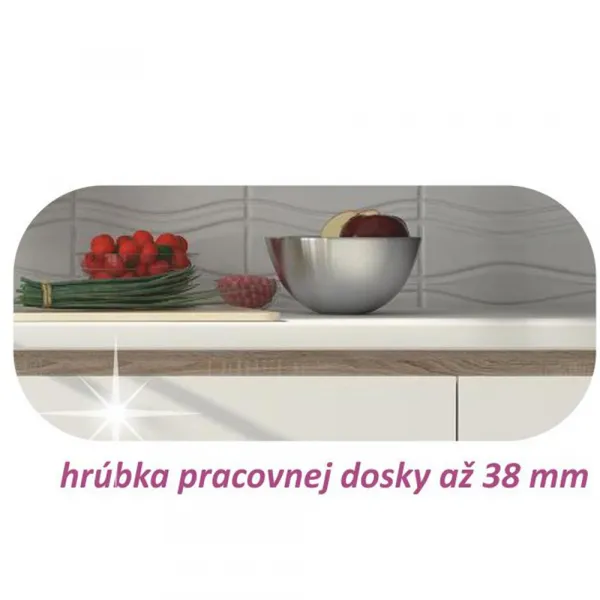 Spodná skrinka LINE D80 Tempo Kondela Biela lesk