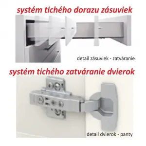 Drezová skrinka LINE D80ZL Tempo Kondela Dub sonoma