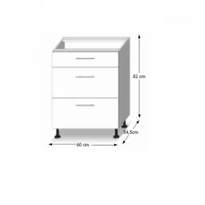 Spodná skrinka LINE D60 Tempo Kondela Dub sonoma