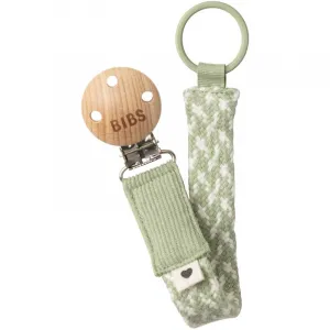 Klip na cumlík BIBS Paci Braid Sage/Ivory