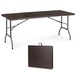 MODERNHOME Skládací cateringový stůl Impro 180 cm hnědý
