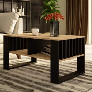 Ak furniture Konferenční stolek Rockford dub sonoma/černý
