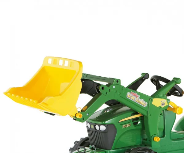 MILLY MALLY Šliapací traktor nakladač Rolly Toys John Deere Farmtrac zelený