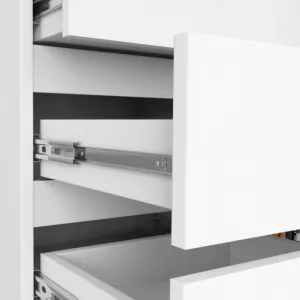 Ak furniture Komoda JERRY 80 cm 1 dveře 5 zásuvek bílá