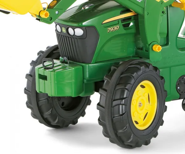 MILLY MALLY Šliapací traktor nakladač Rolly Toys John Deere Farmtrac zelený