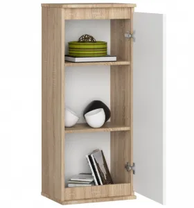 Ak furniture Závesná vitrína Star 40 cm sonoma/biela
