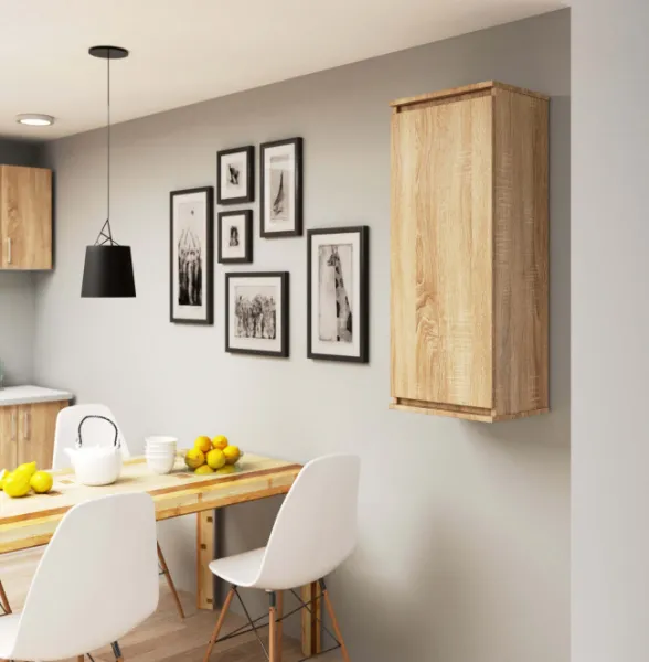 Ak furniture Závesná vitrína Star 40 cm dub sonoma