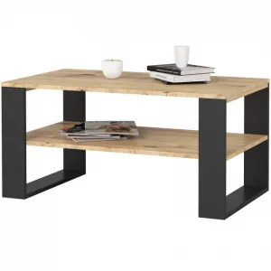 Ak furniture Konferenční stolek DOMI II dub artisan/černý