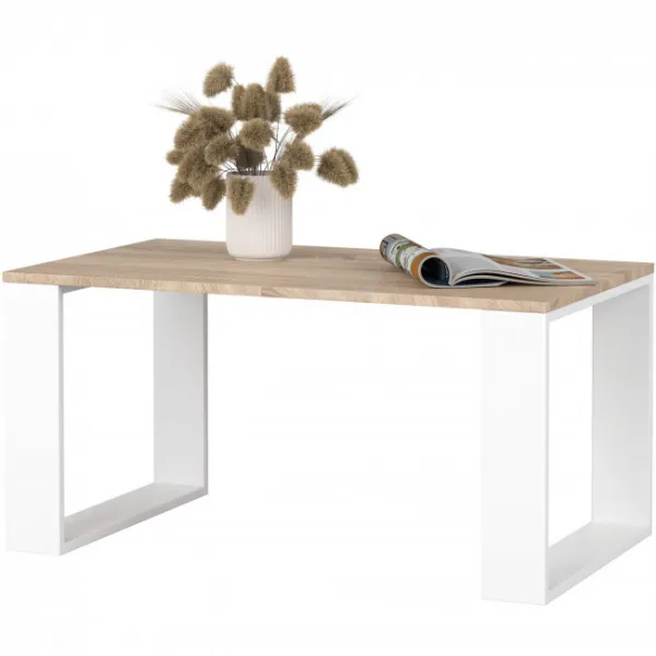 Ak furniture Konferenční stolek Nox dub sonoma/bílý