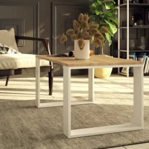 Ak furniture Konferenční stolek Nox dub sonoma/bílý