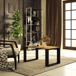 Ak furniture Konferenční stolek Nox dub craft/černý