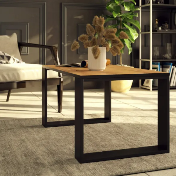 Ak furniture Konferenční stolek Nox dub craft/černý
