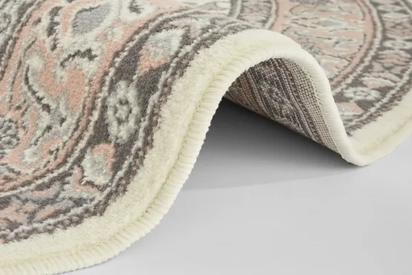 Nouristan Kusový koberec Mirkan 104443 Cream / Rose kruh - 160x160 (priemer) kruh cm