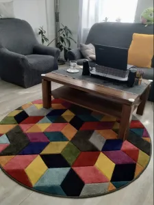Flair Rugs koberce Kusový koberec Spectrum Dynamic Multi kruh - 160x160 (priemer) kruh cm