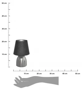 ATMOSPHERA Nočná lampa Chevet Touch šedá