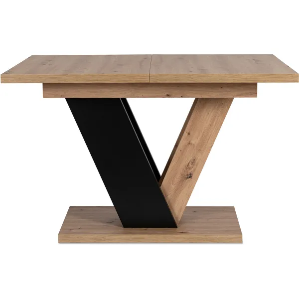 JAKS Jedálenský stôl Clark 120 cm dub artisan čierny