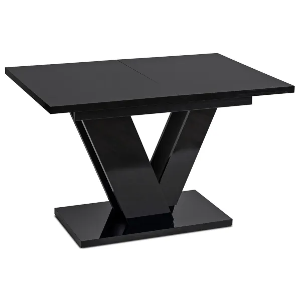 JAKS Jedálenský stôl Clark 120 cm black gloss glamour