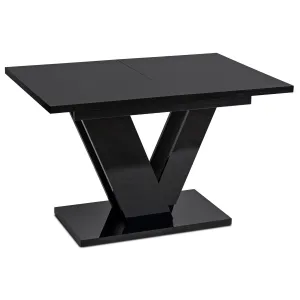 JAKS Jedálenský stôl Clark 120 cm black gloss glamour