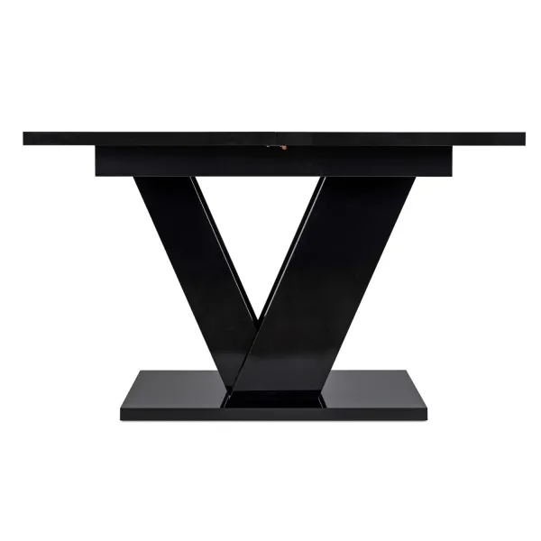 JAKS Jedálenský stôl Clark 120 cm black gloss glamour