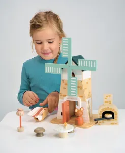 Tender Leaf - Drevený veterný mlyn s myškami