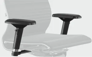 METTA 73 Ergonomická kancelárska stolička Samurai L2-9D, čierna