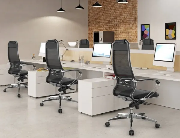 METTA 73 Ergonomická kancelárska stolička Samurai L2-9D, čierna