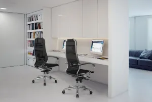 METTA 73 Ergonomická kancelárska stolička Samurai L2-9D, čierna