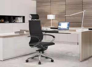 METTA 73 Ergonomická kancelárska stolička Samurai L2-9D, čierna