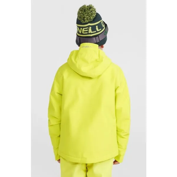 O'Neill HAMMER Chlapčenská snowboardová/lyžiarska bunda, reflexný neón, veľkosť