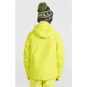 O'Neill HAMMER Chlapčenská snowboardová/lyžiarska bunda, reflexný neón, veľkosť