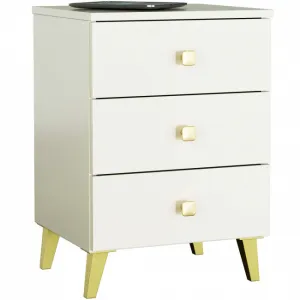 Ak furniture Komoda MOBI K-03 kašmír/zlatá