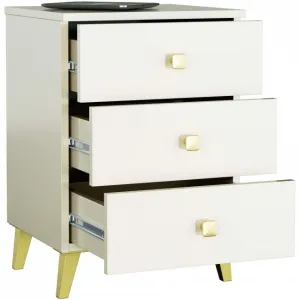Ak furniture Komoda MOBI K-03 kašmír/zlatá