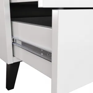 Ak furniture Komoda MOBI K-05 bílá/černá
