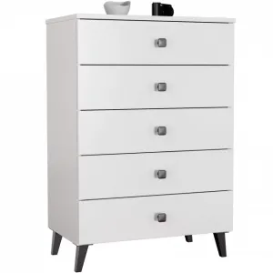 Ak furniture Komoda MOBI K-05 bílá/černá