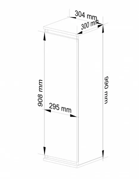 Ak furniture Závesná vitrína Star 30 cm biela