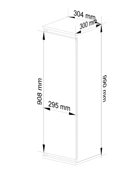 Ak furniture Závesná vitrína Star 30 cm biela
