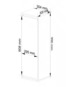 Ak furniture Závesná vitrína Star 30 cm biela