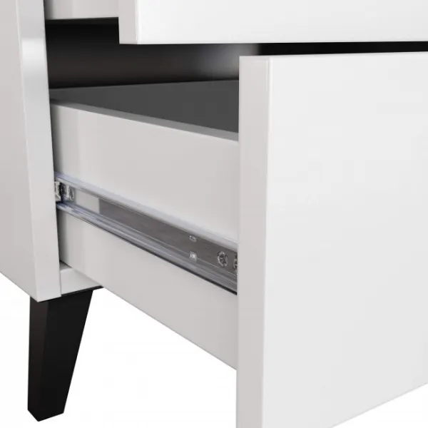 Ak furniture Komoda MOBI K-04 bílá/černá