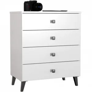 Ak furniture Komoda MOBI K-04 bílá/černá