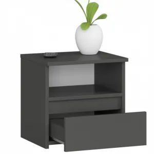 Ak furniture Noční stolek CL1 40 cm grafitově šedý