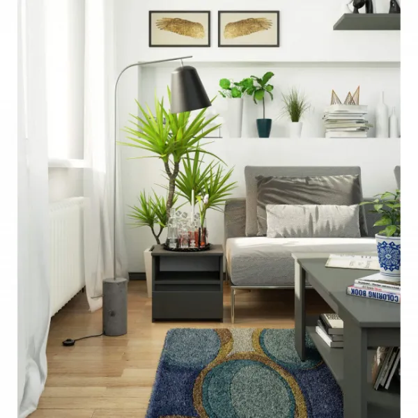 Ak furniture Noční stolek CL1 40 cm grafitově šedý