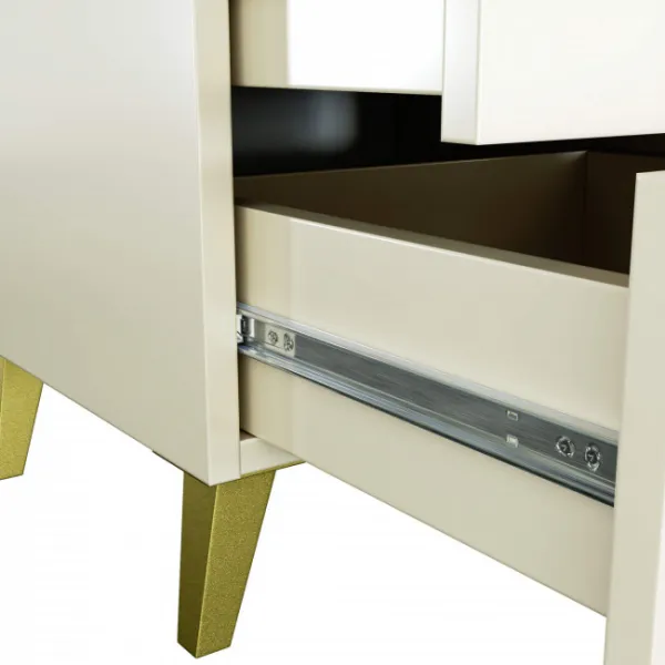 Ak furniture Komoda MOBI K-03 kašmír/zlatá