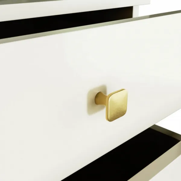Ak furniture Komoda MOBI K-03 kašmír/zlatá