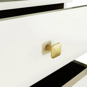 Ak furniture Komoda MOBI K-03 kašmír/zlatá