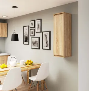 Ak furniture Závesná vitrína Star 30 cm dub sonoma