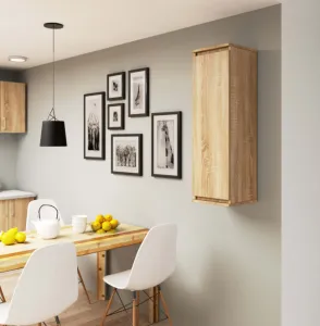 Ak furniture Závesná vitrína Star 30 cm dub sonoma